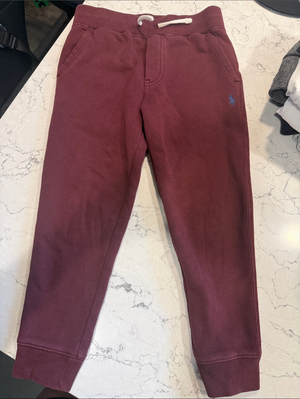 Ralph Lauren Kids Burgundy Jogger Sweatpants